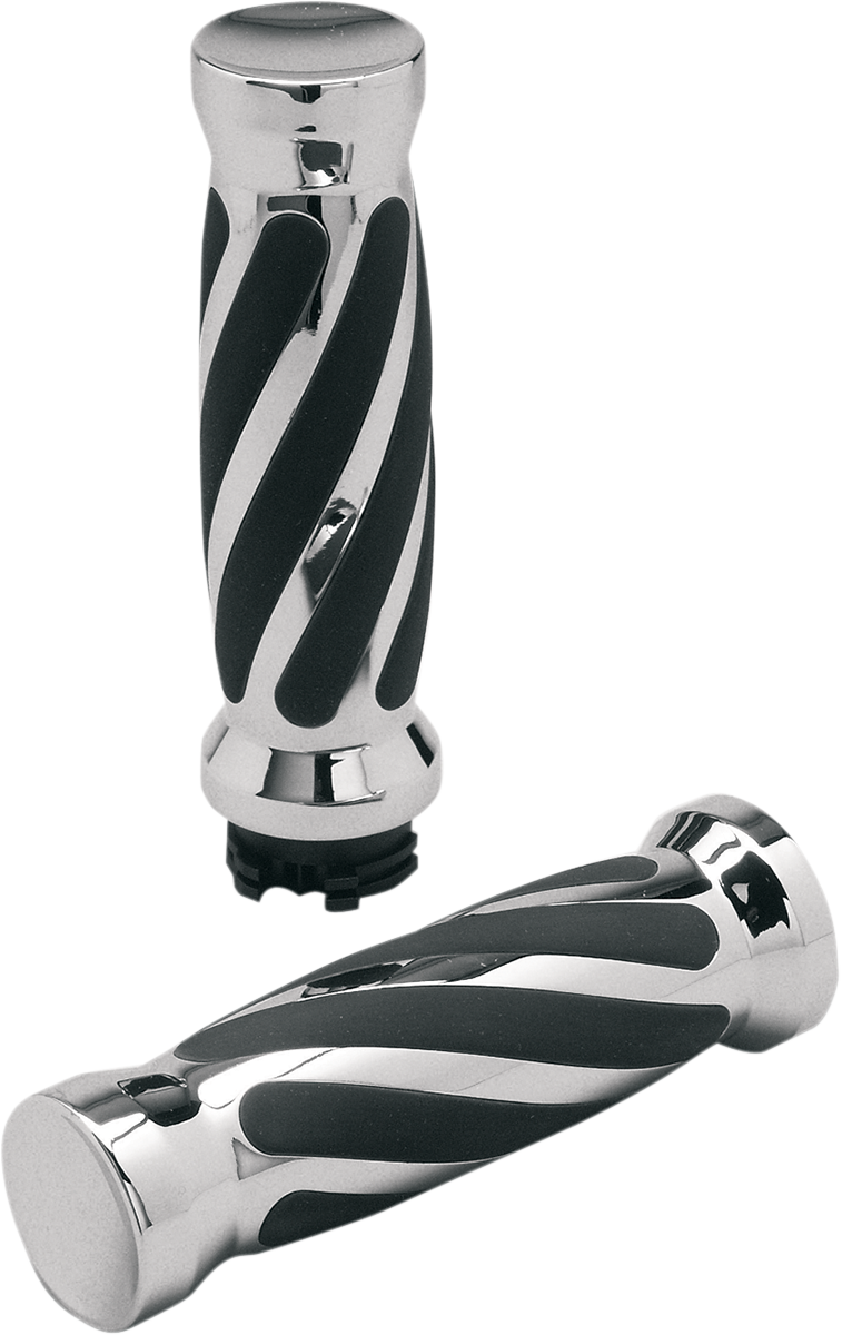 Pro One Twisted 1" Motorcycle Grips 87-18 Kawasaki Vulcan Suzuki Intruder Yamaha