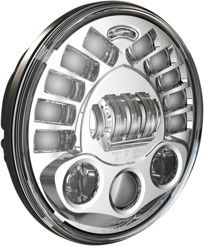 Custom Dynamics 7" Chrome Probeam Adaptive Pedestal Mount LED Headlight