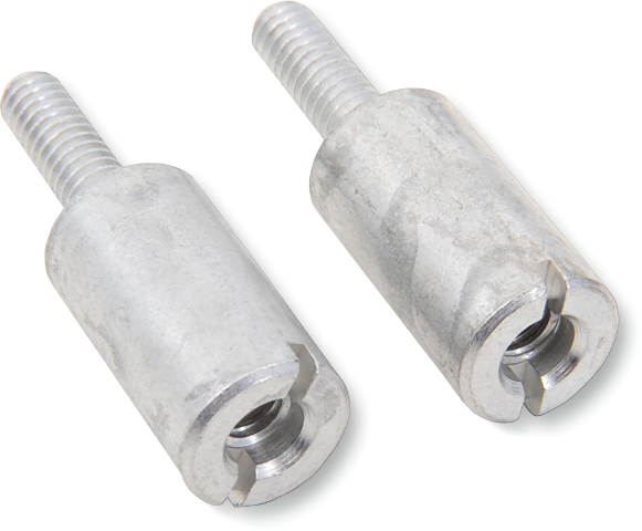 Colony Silver Ignition Cover Timer Studs for 80-03 Harley Dyna Touring Softail