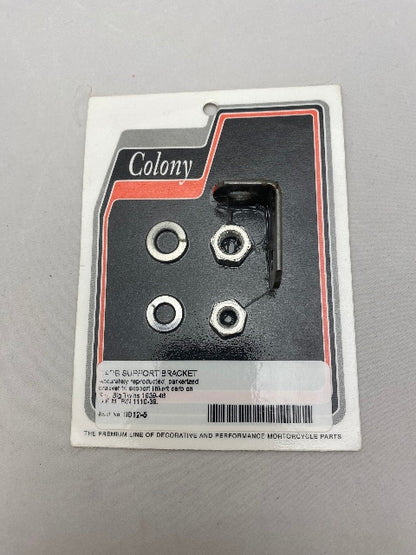 Colony Black Linkert Carburetor Support Bracket for 1939-48 Harley Knucklehead