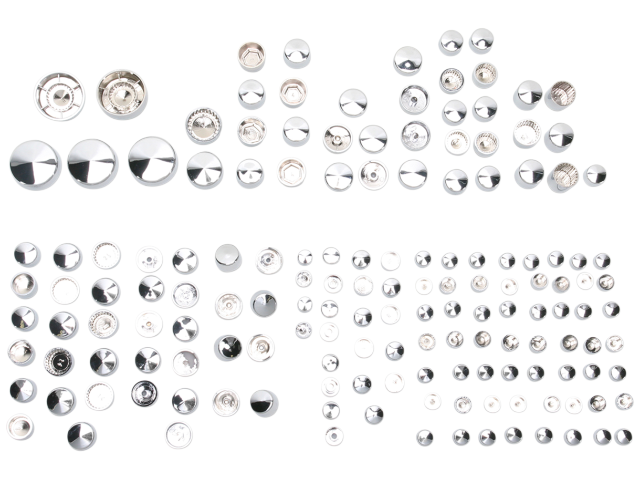 Drag Specialties Chrome Deluxe Bolt Cover Kit Harley 06-17 FXD FXDB FLD Dyna