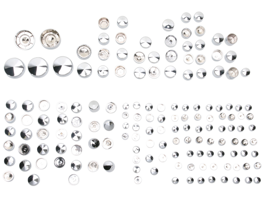 Drag Specialties Chrome Deluxe Bolt Cover Kit Harley 06-17 FXD FXDB FLD Dyna