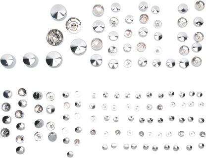 Drag Specialties Chrome Deluxe Bolt Cover Kit for 09-17 Harley Softail FLSTC