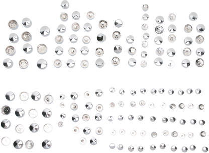 Drag Specialties Chrome Deluxe Bolt Cover Kit for 99-08 Harley Touring FLHX FLHT