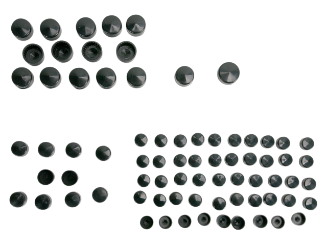 Drag Specialties Black Standard Bolt Cover Kit 07-08 Harley Touring FL FLHT FLHR