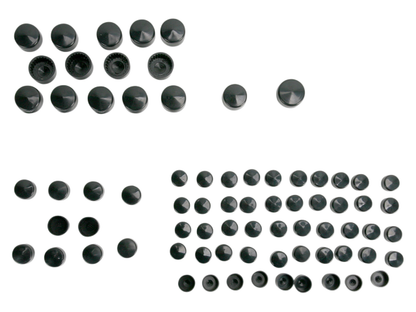Drag Specialties Black Standard Bolt Cover Kit 07-08 Harley Touring FL FLHT FLHR