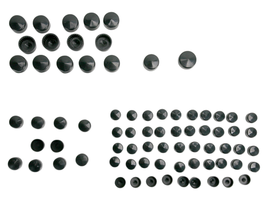 Drag Specialties Black Standard Bolt Cover Kit 07-08 Harley Touring FL FLHT FLHR