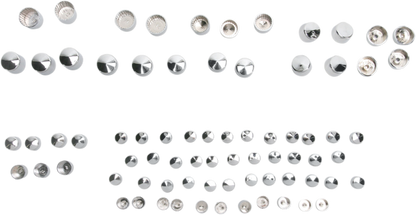 Drag Specialties Chrome Standard Bolt Cover Kit 06-17 Harley Dyna FXD FXDL FXDC