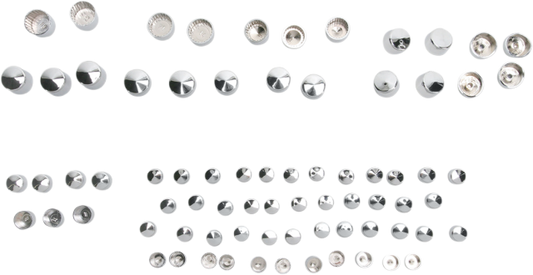Drag Specialties Chrome Standard Bolt Cover Kit 06-17 Harley Dyna FXD FXDL FXDC