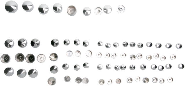 Drag Specialties Chrome Standard Engine Bolt Cover Kit 86-03 Harley XL Sportster