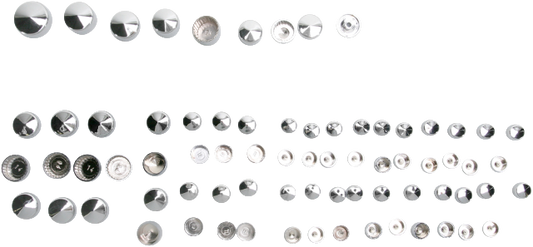 Drag Specialties Chrome Standard Engine Bolt Cover Kit 86-03 Harley XL Sportster