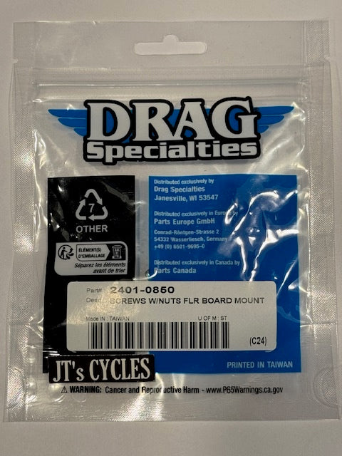 Drag Specialties Floorboard Mounting Kit fits 1948-2023 Harley Touring Softail