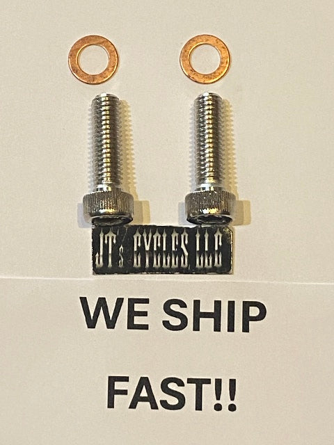 Drag Specialties 8mm Fork Damper Tube Bolt Kit for 1977-2017 Harley Dyna Touring