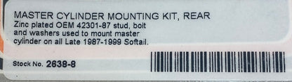 Colony Rear Master Cylinder Mounting Kit fits 1987-1999 Harley Softail Heritage