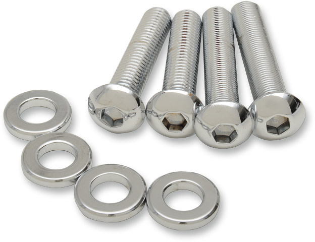 Drag Specialties Chrome Sportster Shock Mounting Kit 2004-2017 Harley Sportster