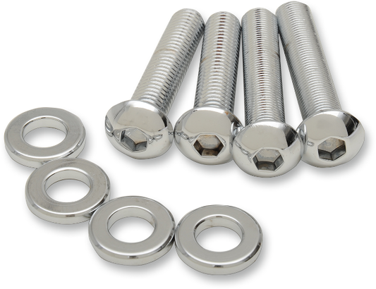 Drag Specialties Chrome Sportster Shock Mounting Kit 2004-2017 Harley Sportster