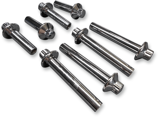 Colony 8 Pack Sliver Big Twin 12 Point Head Bolts fits 85-92 Harley Dyna