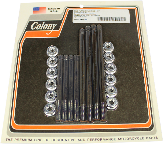 Colony Zinc Engine Motor Case Hardware Bolt Kit for 96-98 Harley EVO Big Twin