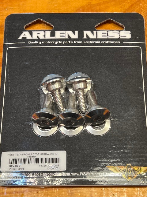 Arlen Ness Front Brake Forged Stainless Rotor Hardware 2014-2021 Harley Touring