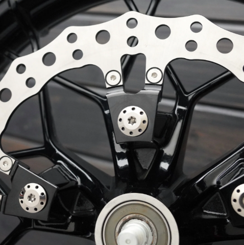 Arlen Ness Polished Front Floating Brake Rotor Bolt Kit 2014-2025 Harley Indian