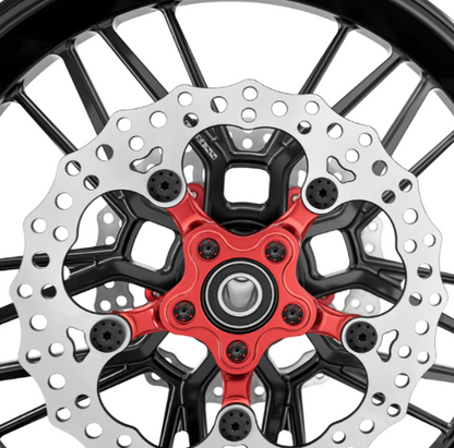 Arlen Ness Black Front Floating Brake Rotor Bolt Kit 2014-2025 Harley Indian