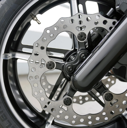 Arlen Ness Black Front Floating Brake Rotor Bolt Kit 2014-2025 Harley Indian