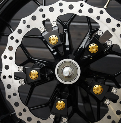 Arlen Ness Polished Front Floating Brake Rotor Bolt Kit 2014-2025 Harley Indian