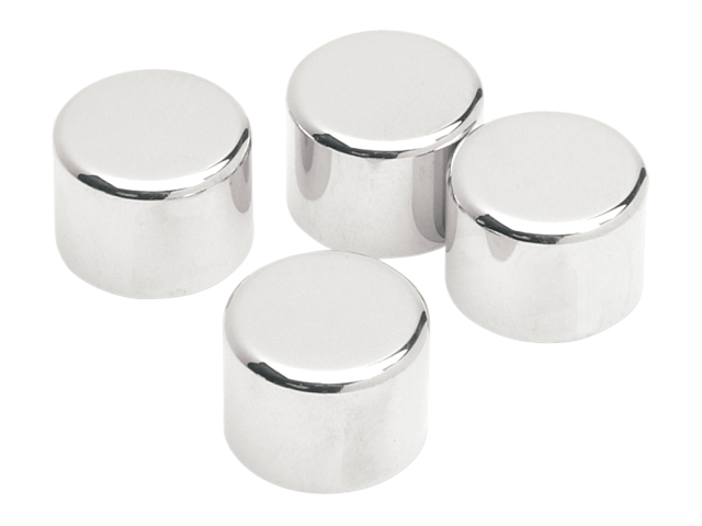 Drag Specialties Chrome 4 Pack Rocker Box Bolt Cover for 99-17 Harley Twin Cam