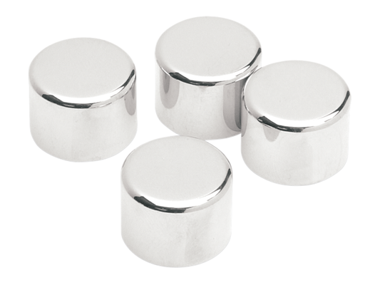 Drag Specialties Chrome 4 Pack Rocker Box Bolt Cover for 99-17 Harley Twin Cam
