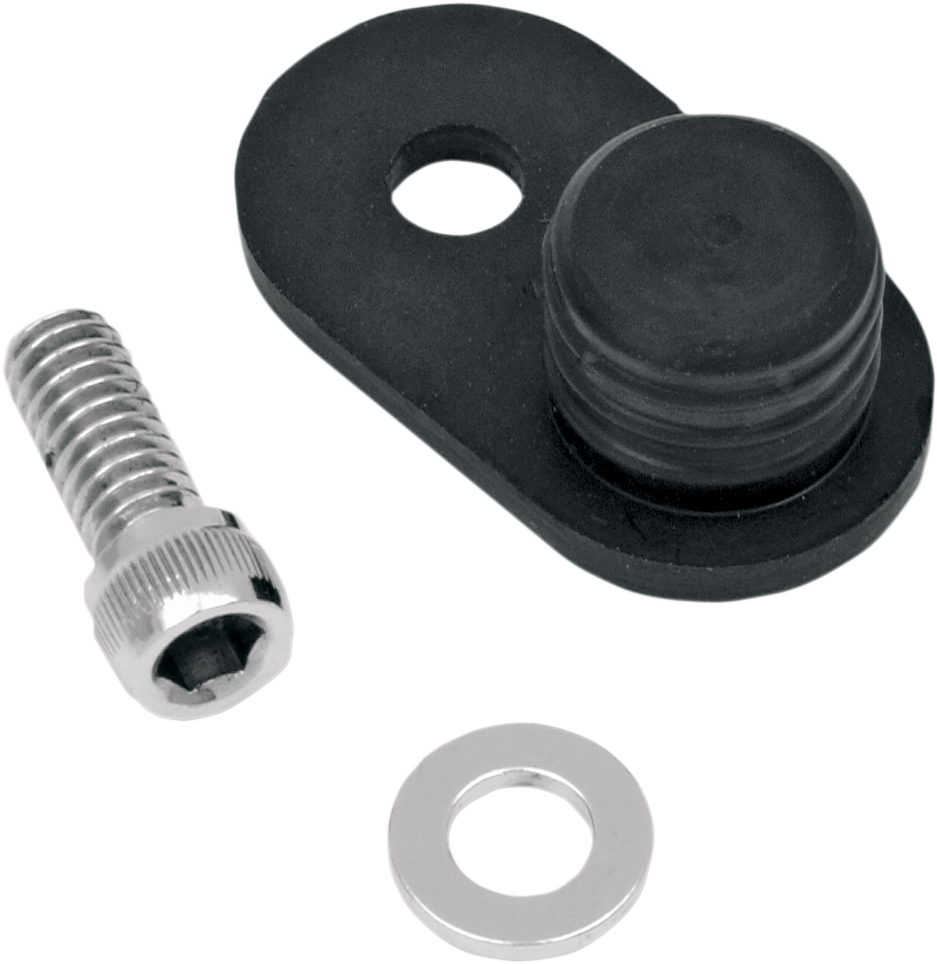 James Gasket Motorcycle Black 5 Speed Transmission Speedo Block Off for Harley