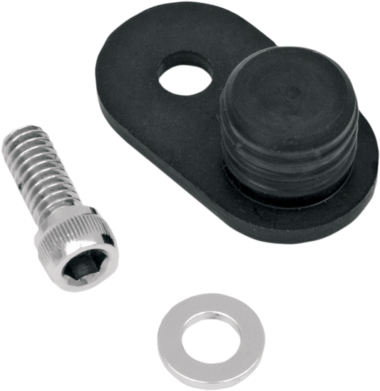James Gasket Motorcycle Black 5 Speed Transmission Speedo Block Off for Harley