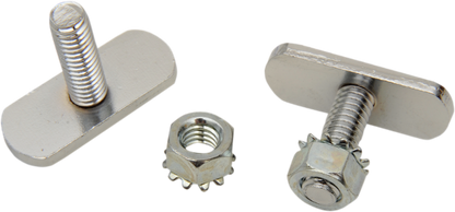 Drag Specialties Sliver Pair 1" Motorcycle Exhaust Muffler T Bolts for Harley
