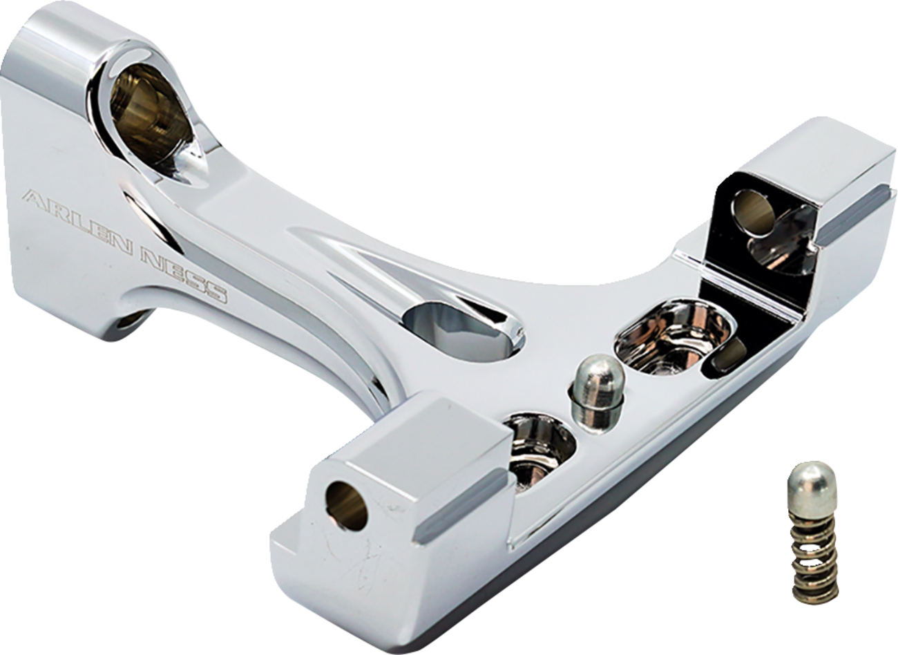 Arlen Ness Forged Chrome Passenger Floorboard Mounts for 1993-23 Harley Touring