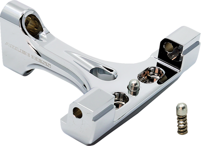 Arlen Ness Forged Chrome Passenger Floorboard Mounts for 1993-23 Harley Touring