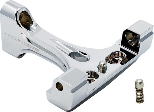 Arlen Ness Forged Chrome Passenger Floorboard Mounts for 1993-23 Harley Touring