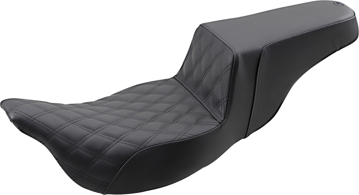 Saddlemen Black Step-Up Extended Reach Seat for 2008-2024 Harley Touring FLHX