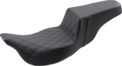 Saddlemen Black Step-Up Extended Reach Seat for 2008-2024 Harley Touring FLHX