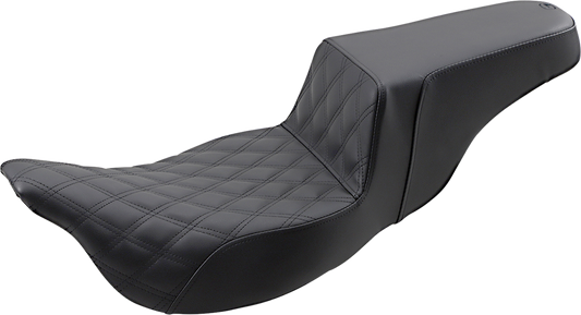 Saddlemen Black Step-Up Extended Reach Seat for 2008-2024 Harley Touring FLHX