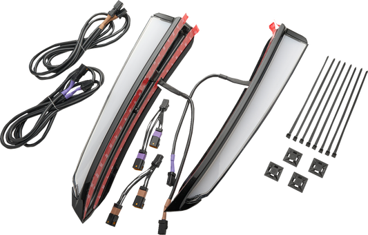 Ciro Black Winglet Fairing Light Kit fits 2023-2026 Harley Road Glide 42501
