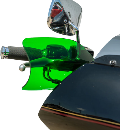 Klock Werks Flare Green Hand Guards fits 2002-2025 Harley Hydraulic Clutch