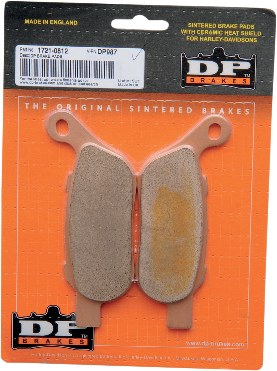 Dp Brakes Sintered Metal Buell Rear Brake Pad Set for 2008-17 Harley FLSTC FXDF