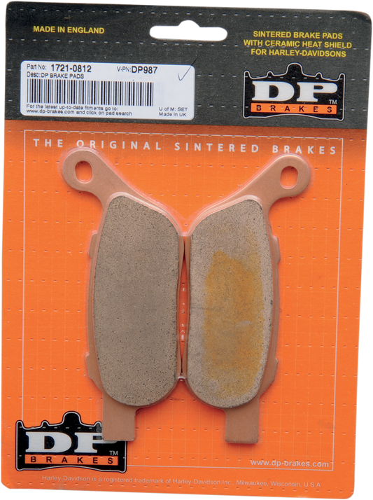 Dp Brakes Sintered Metal Buell Rear Brake Pad Set for 2008-17 Harley FLSTC FXDF