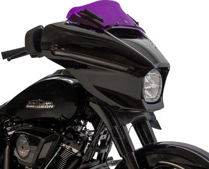 Klock Werks Kolor Flare 6.5" Purple Windshield for 2023-2025 Harley Street Glide