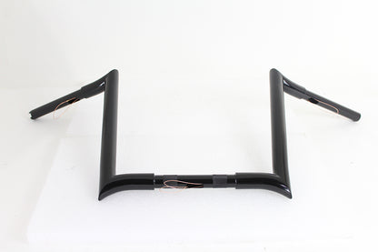 VTwin Black 14" Z-Bar Handlebar With Indents 1982-2017 Harley Softail Touring