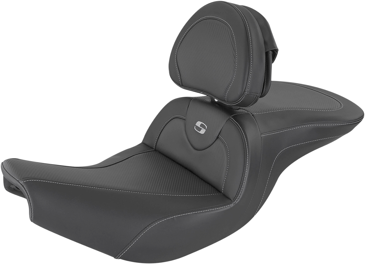 Saddlemen Roadsofa Heated Carbon Fiber Seat & Backrest 2014-23 Indian Chieftain