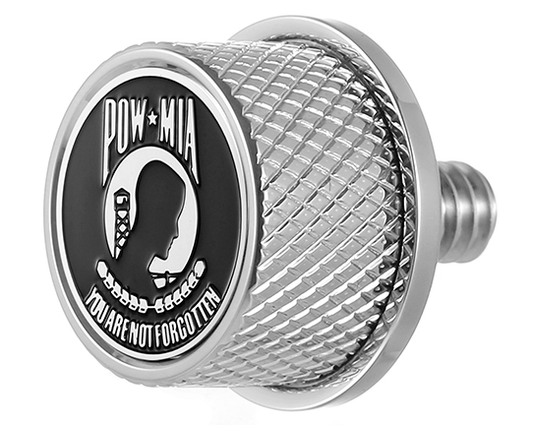 Figurati Designs Pow Mia Seat Mounting Knob fits 1965-2022 Harley Touring Models