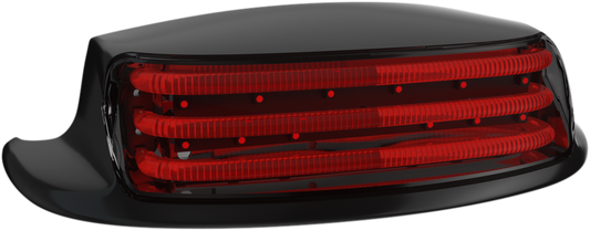 Custom Dynamics Black Red Lens Rear Fender Tip Light 2009-2019 Harley Touring