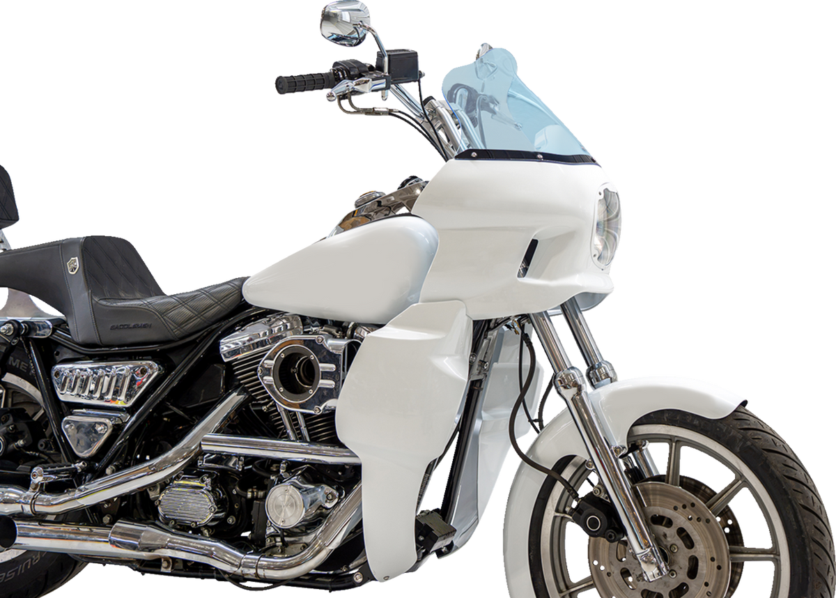 Klock Werks Flare 12.5" Blue Ice Windshield fits Saddlemen S-RT Mini Fairing