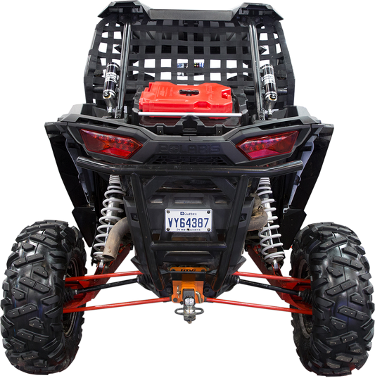 Kimpex Black Polyester UTV Side by Side Rear Net 2011-21 Polaris RZR 570 EPS 570