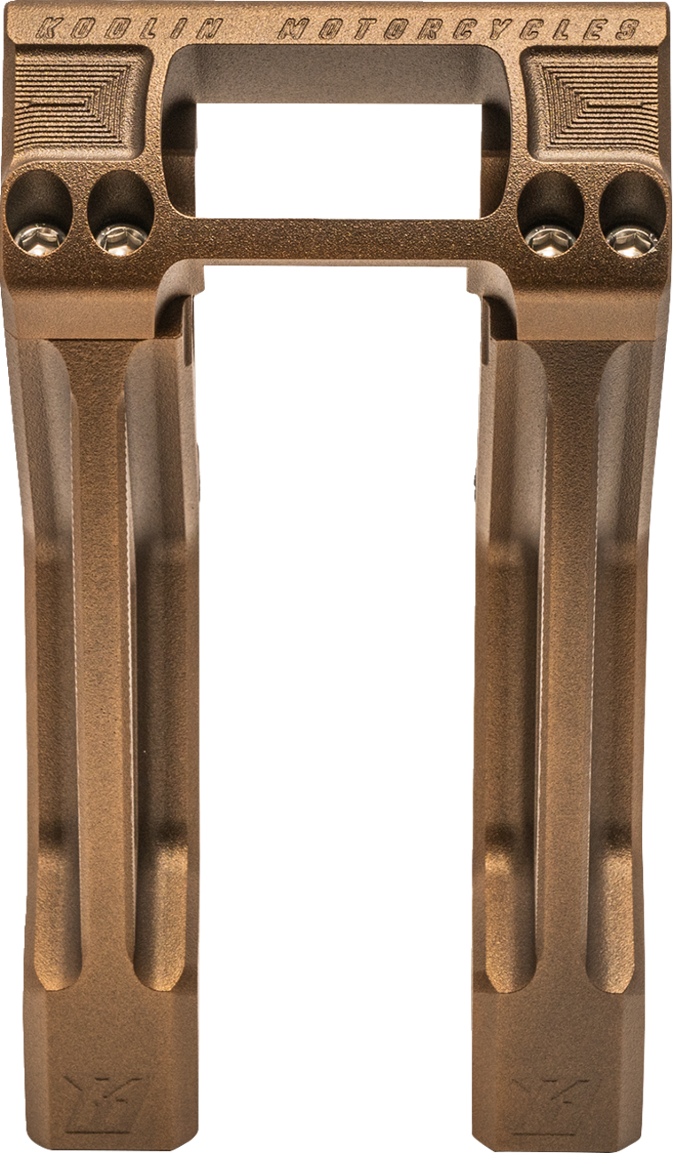 Kodlin Fastback Bronze 10" Straight Handlebar Risers for 2018-24 Harley Softail